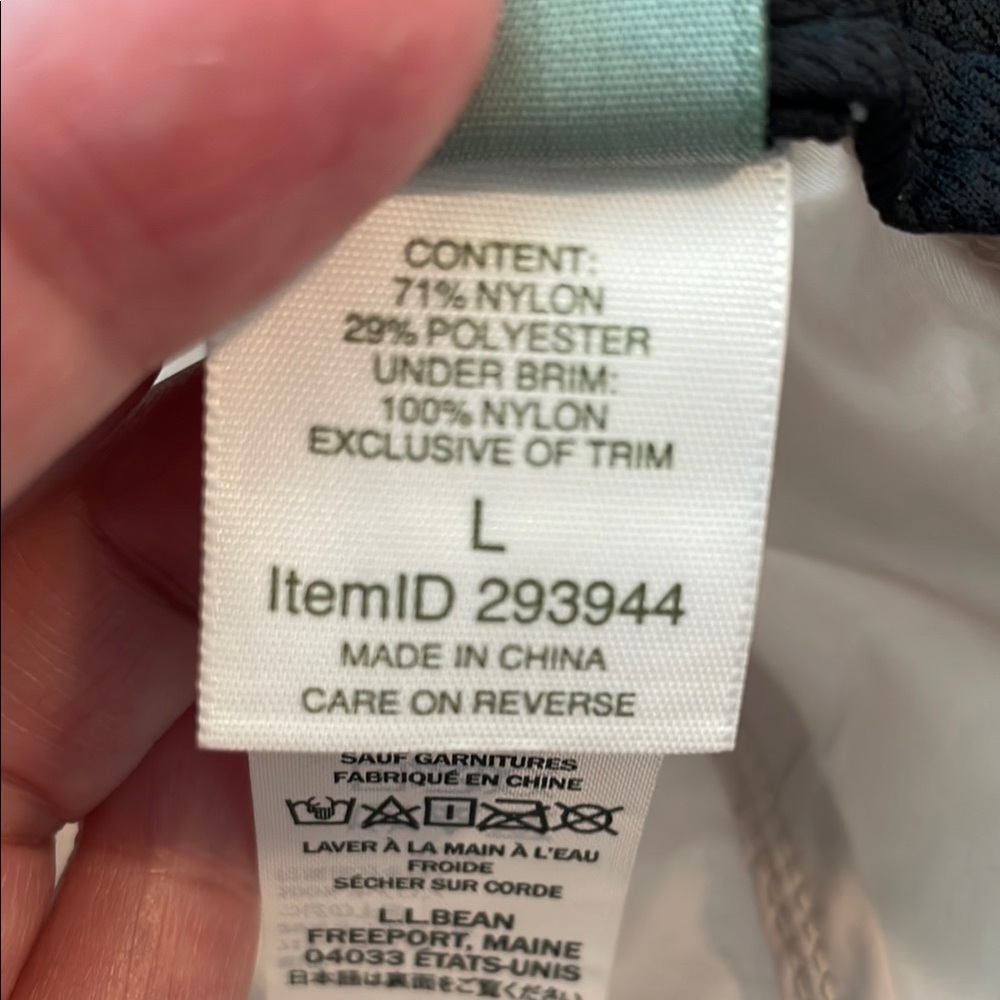 L.L. Bean Tan SunSmart Bucket Hat with Neck Flap and Neck Strap size Large - Picture 3 of 10